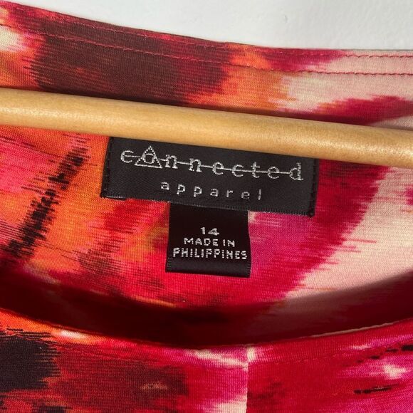 Connected Apparel Pink Floral Dress - Picture 3 of 4